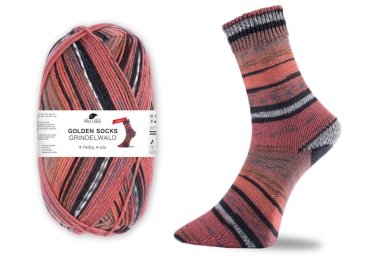 Grindelwald, stretch sock wool, Golden socks, Pro Lana, golden socks